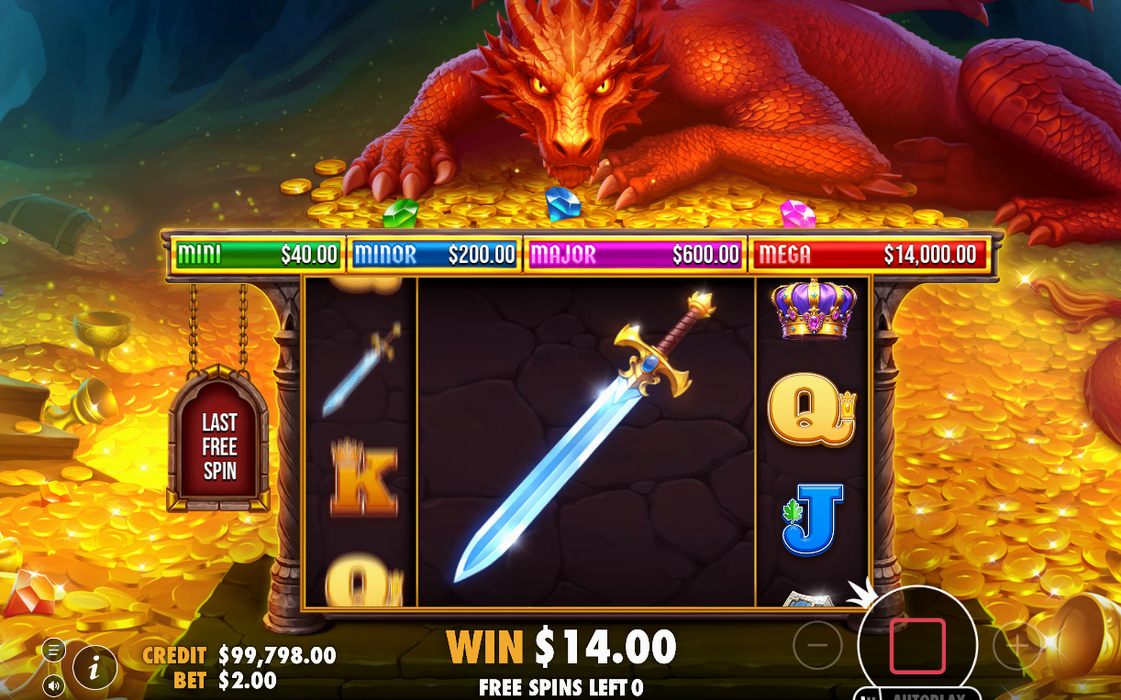Free Spins screen with the remaining spin count