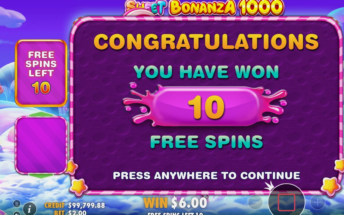 Free Spins round with multiplier bombs on the reels